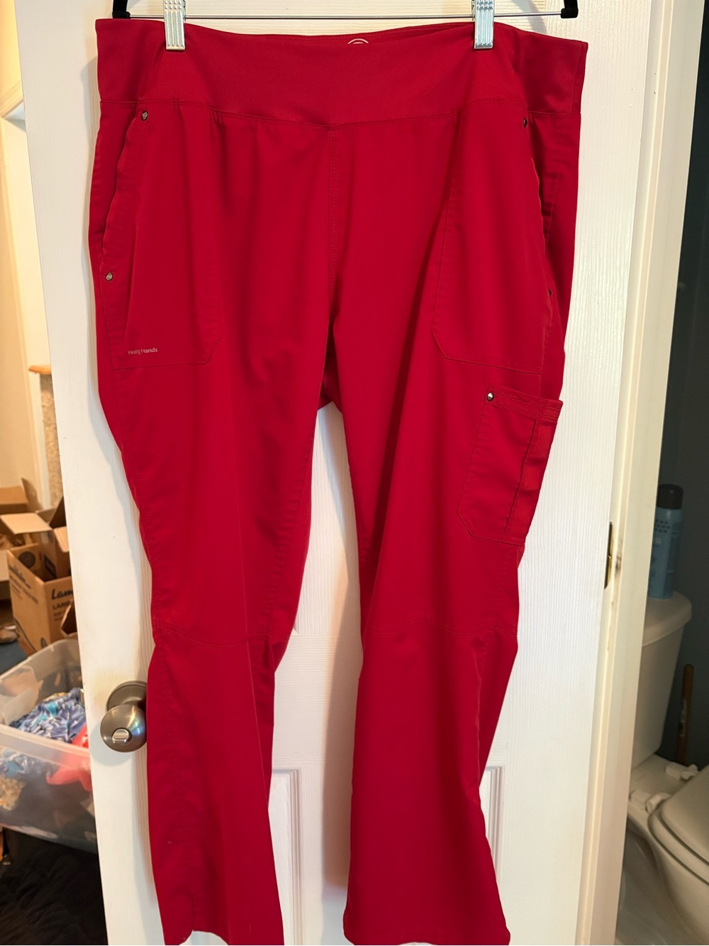 Healing Hands Red Scrub Pants XLP